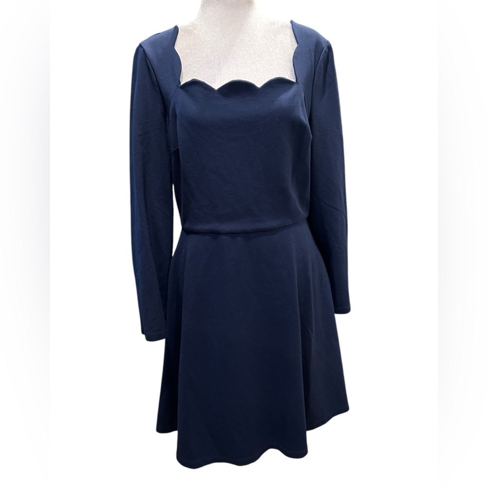 Kate Spade Elegant Navy Blue Dress size L